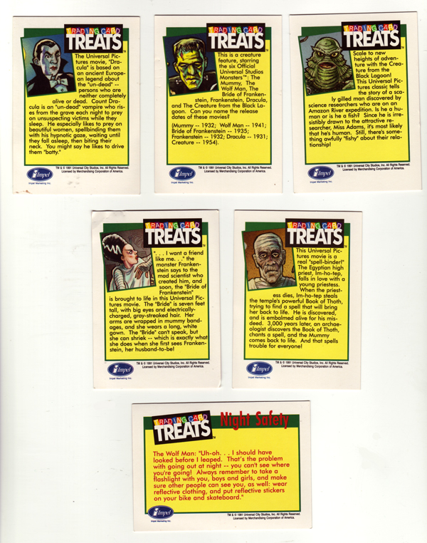 Universal Monster Trading Card Treats 3 600